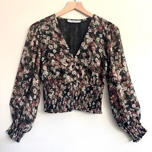 🌹Abercrombie Romantic Floral Blouse